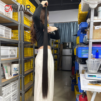 Extensions de cheveux humains vierges brésiliens doublement étirés, lisses, en lots de 12A, 30, 40, 50 et 46 pouces