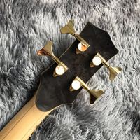 Custom Burst Maple Top 4 cordes guitare basse manche à travers le corps ébène touche micros actifs basse électrique