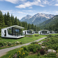 Module d'hébergement hôtelier touristique B&B, maison-capsule préfabriquée, chambre-capsule préfabriquée pour solutions de projet