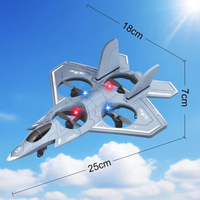 Drone de combat RC EPT 2.4G pour enfants et débutants, avion télécommandé en mousse EPP avec mode sans tête, décollage à une touche, acrobaties à 360°