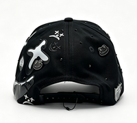 Gorras de Béisbol al por Mayor de Fábrica G5 con Visera Curva, 5 Paneles, Forro de Satén, Gamuza y Pedrería, San Judas Tadeo, Gorras Rico