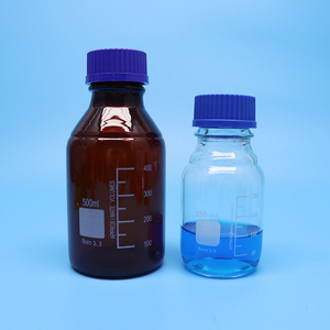 Experimentos de Química líquida: Medio GL45, botella de vidrio, botella de reactivo de vidrio de borosilicato - Product Image 3