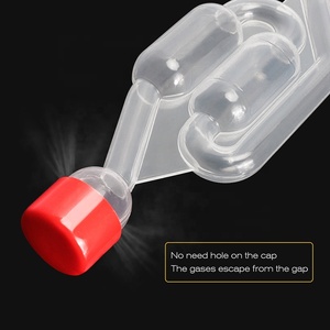 Homebrew S-Hình dạng airlocks carboys Stopper & fermenter con dấu van với cấp thực phẩm grommets làm rượu vang - Product Image 3