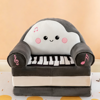 Sillón Infantil Plegable de Peluche con Forma de Animal, 2 en 1, Mueble Portátil para Niños, para Sala de Juegos, Regalo y Venta al por Mayor