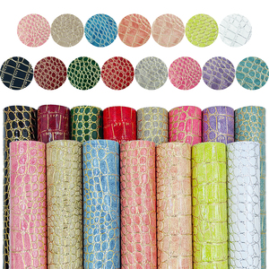 Tissu en cuir de crocodile doré haut de gamme Crocodile de couleur vive en cuir Pu écologique pour sac en cuir à motif de Crocodile - Product Image 6