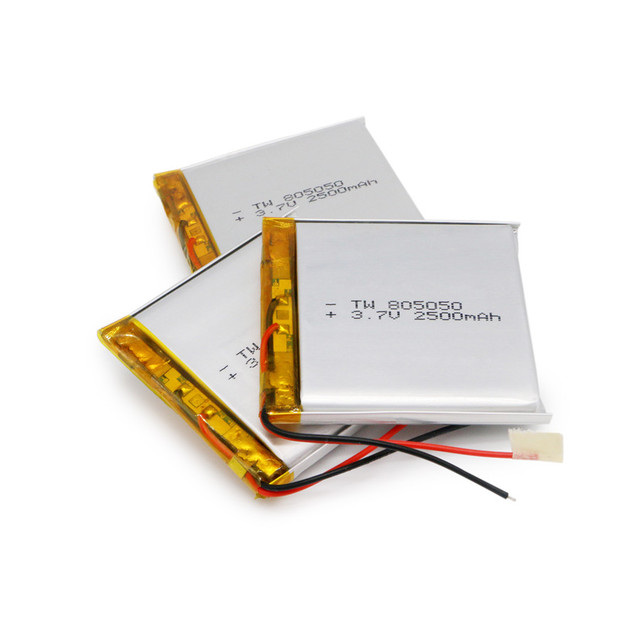 Ultra Thin Lipo Battery 805055 3.7v 2500mah Rechargeable Lithium Polymer Battery for Digital Devices