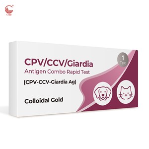 Kit Test Rapido Antigenico 3-in-1 CPV CCV <span class=keywords><strong>Giardia</strong></span>, Un Campione Fecale, Diagnosi Tripla della Diarrea, 10 Minuti, OEM ODM 1 o 25 Test - Product Image 2