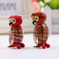 Décoration de bureau personnalisable, adorable, souvenir unique, petit cadeau, oiseau en verre de Murano, artisanat en verre.