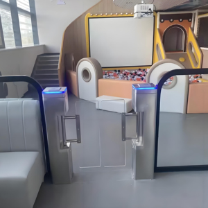 Acrylic Swing Turnstile Entrance <strong>Access</strong> <strong>Control</strong> Swing Barrier Gate Gym Amusement Park - Product Image 2