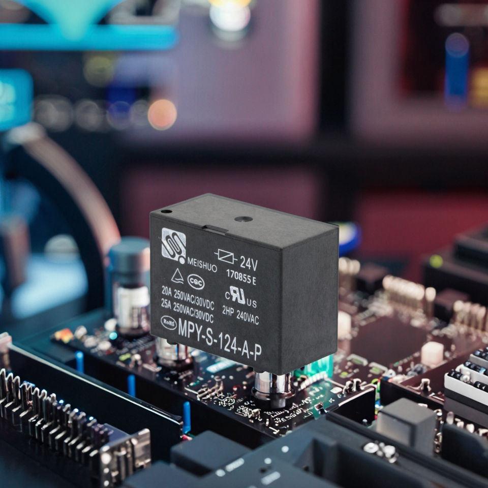 Meishuo MPY Miniature 12V 4Pin 20A/25A High Power Electromagnetic Relay Sealed OEM Electric Relay for Air Conditioner 250Vac