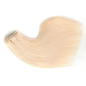 Extensiones de Cabello Virgen K.SWIGS Tejidas a Mano, Cabello Humano Remy Liso Rubio, Doble Trama, Larga Duración para Uso en Peluquería - Product Image 3
