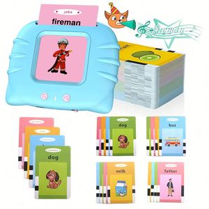 2024 Early Educational Intelligent Baby Children's Kids Bilingual Speech Therapy Talking Flash Cards Learning Machine Toys - Product Image 6