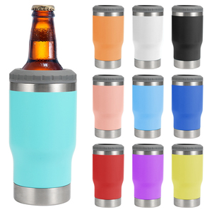 Özelleştirilmiş 14oz paslanmaz çelik su şişesi ve bira soğutucu olabilir çift kapak ürün tipi soğutucular ve soğutucular - Product Image 1