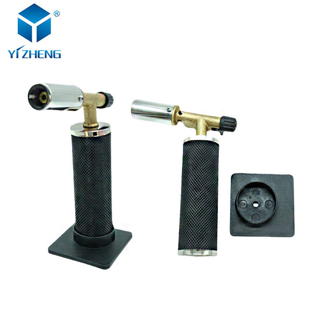 High Quality Manufacturer Safely Outdoor Camping Gun Shape Black Turbo Jet Flame Mini Butane Torch Lighter