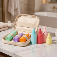 Flacon compte-gouttes en verre rechargeable 20ml 30ml 40ml 50ml 60ml avec pipette à bulbe en caoutchouc couleur pastel pour cosmétiques, salon et teintures – Vente en gros