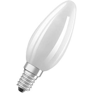 Lámpara LED tipo vela con filamento mate E14 de 6.5w y 2700k, ideal para crear ambiente y proporcionar luz cálida. - Product Image 1