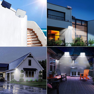 Lámpara Solar de Pared para Exteriores, Súper Brillante, 153 LED, Sensor de Movimiento, Tipo Dividido, Cable de 5m, Impermeable, 3 Modos, Lámpara para Jardín e Interiores - Product Image 6