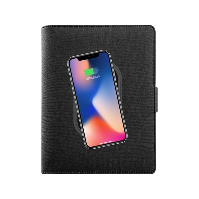 Customized Hardcover Wireless Charging Notebook A6 Lettering Diary Smart Notebooks