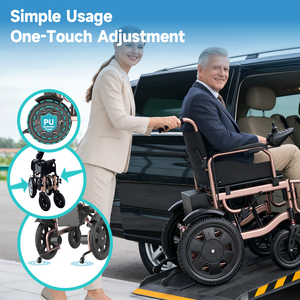 Fauteuils roulants <span class=keywords><strong>électrique</strong></span>s pliants portables pour adultes, en acier au carbone de qualité supérieure, avec joystick intelligent, en gros, à vendre - Product Image 4