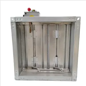 Customized Galvanized Steel Exhaust Fume Smoke Fire Damper for Ventilation System