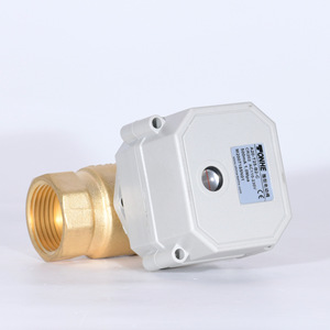 Válvula de bola eléctrica Tonhe DN20 de latón 1/2 pulg. NPT, normalmente abierta/cerrada, para control de agua y gas - Product Image 2