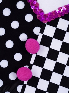 Disfraz de payaso de circo para niñas de 4 a 14 años, vestido de cosplay para juegos de rol, fiestas temáticas, carnaval, actuaciones en el escenario - Product Image 5