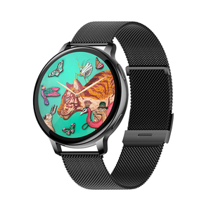 Montre connectée S53 à écran rond avec bracelet en acier, moniteur de fréquence cardiaque et de sommeil, appels Bluetooth, suivi d'activité physique, montre intelligente pour hommes et femmes, Reloj - Product Image 4
