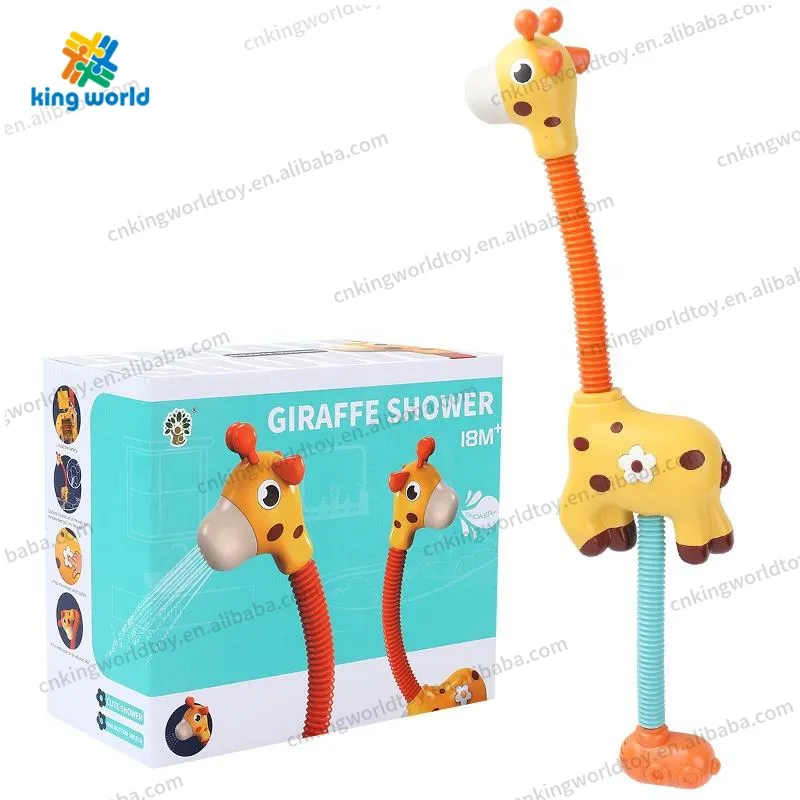 Baby-Bade-Duschkopf-Spielzeug niedliche Giraffe Baby-Bade-Spielzeug für Kinder Badewanne-Wasser-Sprinkler Badezeit-Spielzeug für Kleinkinder