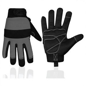 Guantes de Mecánico de Alta Destreza, Guantes de Trabajo de Cuero y Neopreno, Fuerte Agarre en la Palma, Sin Silicona, Cierre de Muñeca Seguro y Personalizable - Product Image 1