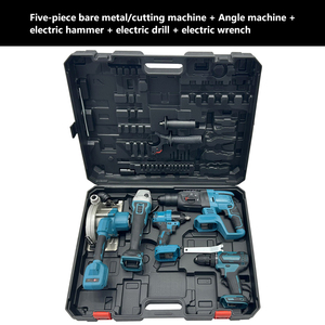 21V Cordless Power <b>Tools</b> Kit Brushless Hammer Drill Wrench <b>Angle</b> <b>Cutting</b> <b>Tool</b> Set 3-5Pcs OEM 3.0Ah Battery Hard KHC-XQD-4Set 21V - Product Image 2