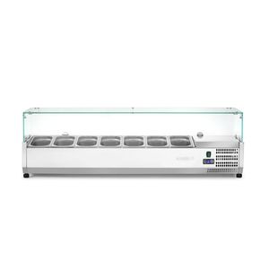 Arktic 7x GN 1/4 Attrezzatura di Refrigerazione Commerciale per Cucine 230V/180W 1505x335x(H)460mm Vetrina Refrigerata Espositiva - Product Image 1
