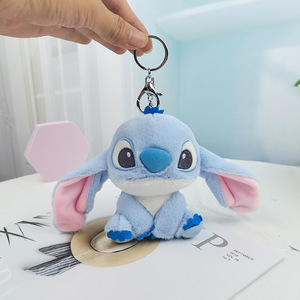 Porte-clés en peluche cousu populaire et mignon, jouet de dessin animé Lilo & <span class=keywords><strong>Stitch</strong></span>, porte-clés en peluche, accessoires pour <span class=keywords><strong>sac</strong></span> <span class=keywords><strong>à</strong></span> <span class=keywords><strong>dos</strong></span> - Product Image 6