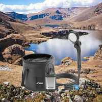 Ensemble de douche électrique rechargeable en PVC écologique Artifact 20L pour le camping et la randonnée en plein air avec pompe à batterie (toutes saisons)