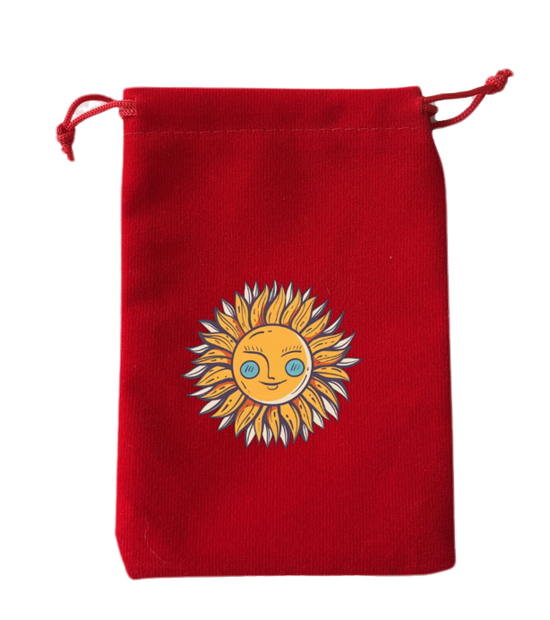Bolsa roja para cartas de tarot - 04