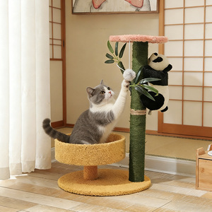 Cat Tree Multi Level Sisal Scratcher With Bed And <b>Toys</b> For Indoor Cats - Product Image 3