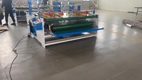 Machine à plier et à coller les boîtes en carton ondulé semi-automatique de type presse