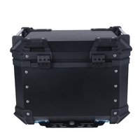 Valise rigide de qualité supérieure en alliage d'aluminium pour moto avec serrure