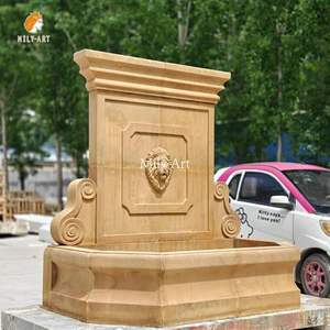 <span class=keywords><strong>Fontaine</strong></span> murale en marbre de style européen antique MILY avec tête de lion pour la décoration de jardin - Product Image 3