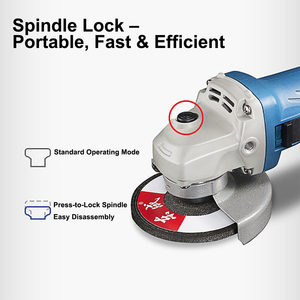 DongCheng Gerinda sudut elektrik, gerinda sudut elektrik profesional tanpa kabel tanpa sikat 180mm untuk industri DIY memotong logam dan saklar belakang - Product Image 2