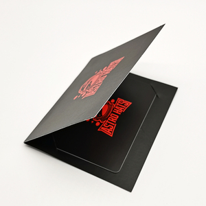Tarjeta de <span class=keywords><strong>Certificado</strong></span> de Autenticidad de Plástico CR80 Personalizada con Porta Tarjetas de Papel - Product Image 1