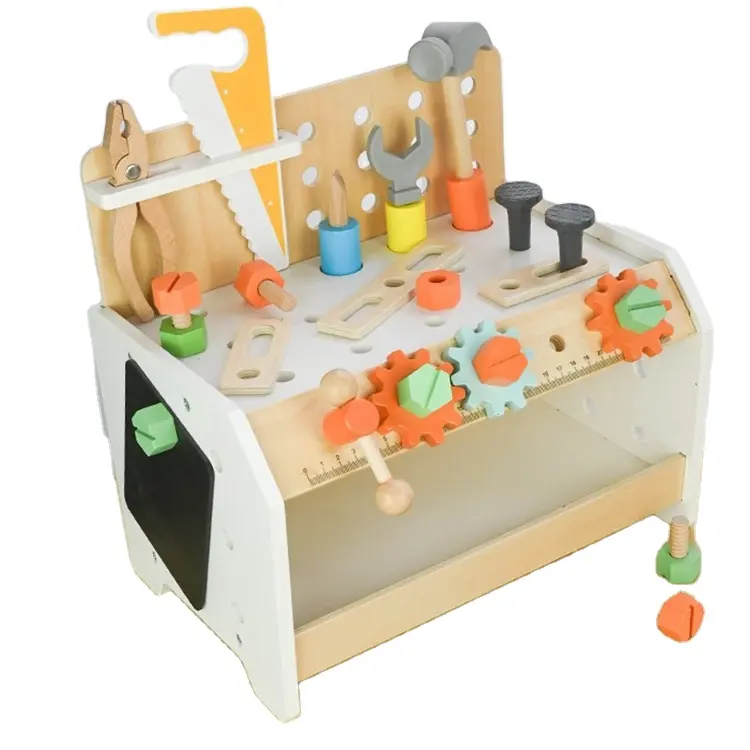 스몰 사이즈 유아 건설 도구 장난감 나무 도구 책상 장난감 초기 교육 나무 도구 세트 선물 장난감