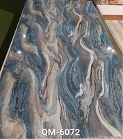 Panneau mural en PVC imitation marbre classique, résistant à l'humidité, sans formaldéhyde, flexible, résistant au feu, finition brillante