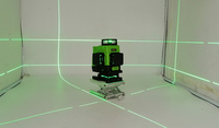 Niveau laser vert XEAST XE-16YG industriel DIY 4D 1mm/5m de précision 505nm, 16 lignes, auto-nivelant 360° vertical