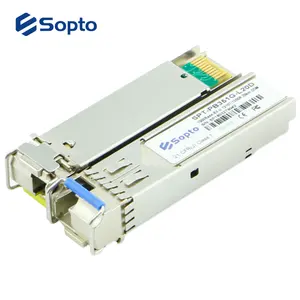 Sopto 20km sfp bidi 1.25g sfp bidi 1310nmtx/1550nmrx transmissor de fibra óptica