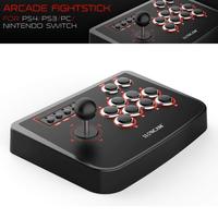 Manette de jeu d'arcade, joystick, stick de combat pour PS3, PC, Android, plug and play, sensation de combat de rue, contrôleur de jeu à bascule