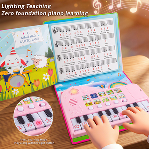 Jouets musicaux électroniques multifonctionnels pour l'éducation précoce, clavier, livres de musique pour bébés, jouets d'éveil musical pour enfants - Product Image 4