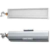 Rail de guidage linéaire large de 120 mm, course efficace de 50-500 mm, vis de précision HGR15, table coulissante manuelle entièrement fermée et anti-poussière