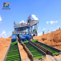 Équipement de criblage portable pour l'extraction d'or en Chine, machine de séparation d'or montée sur véhicule diesel pour le lavage du sable