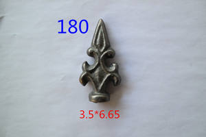 Eisenzaun Zubehör Geformte dekorative Teile Schmiedeeisen Speerspitze & Pfeilspitzen Ornamente für Garten zäune - Product Image 6
