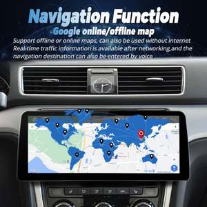 Reproductor de Video para Auto con Pantalla QLED de 12.3 Pulgadas, Android 13, Radio Estéreo 2Din para VW Jetta 6 2011-2018, GPS, Multimedia, Carplay, Grabadora - Product Image 3